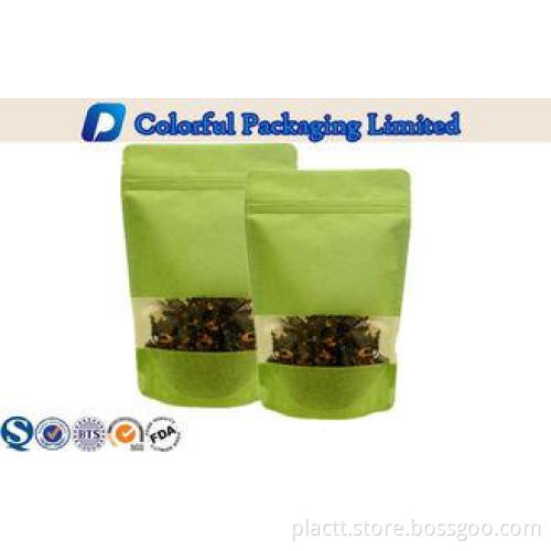 Zipper Sealed CMYK / Pantone Matte Black Stand up Pouch For